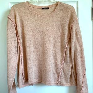 Women’s Sheer Blush Sweater Top